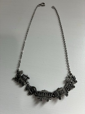Vintage Park Lane Costume Jewelry Train Design Necklace