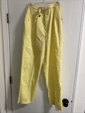 New Vintage Hunters Glen Belted Yellow Pants Size 12