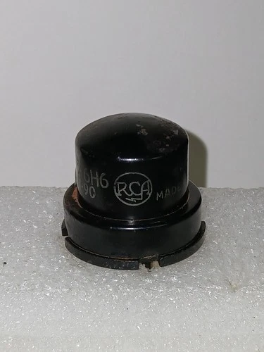 Vtg Tested Good RCA JRC-6H6/VT-90 Amplifier Guitar Radio Audio Metal Vacuum Tube