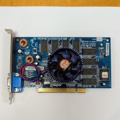 VINTAGE RETRO HERCULES 3D PROPHET 4000XT 64MB PCI GETESTET