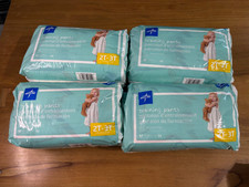 Medline disposable Training Pants Size 2T-3T 68 Count 38 Lbs NEW Pull Ups