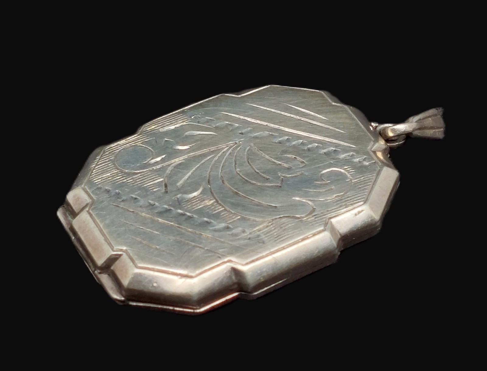 Art Deco Sterling Silver Rectangular Geometric To… - image 2