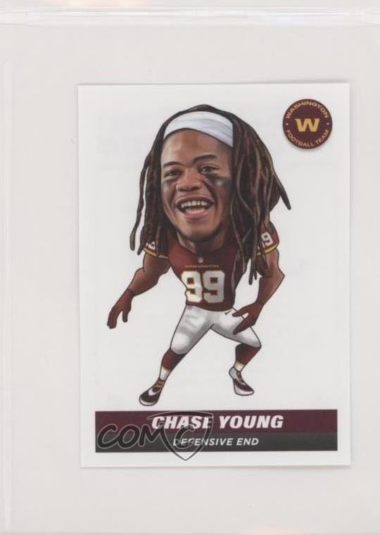 2021 Panini NFL Sticker & Card Collection Stickers European Chase Young #345 uw8