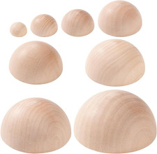 8Pcs 8 Sizes Half round Pottery Tools Set, Wooden Ceramic Top Tool Clay Tools Po