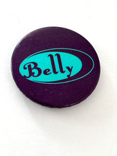 Belly Button Pin Retro Band Music Memorabilia Purple & Teal