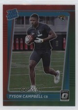 2021 Donruss Rated Rookie Optic Holo Red Green Preview Tyson Campbell 18n7