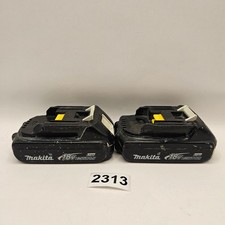 LOT OF 2 NON WORKING MAKITA BL1815 18V RECHARGEABLE LITHIUM BATTERY