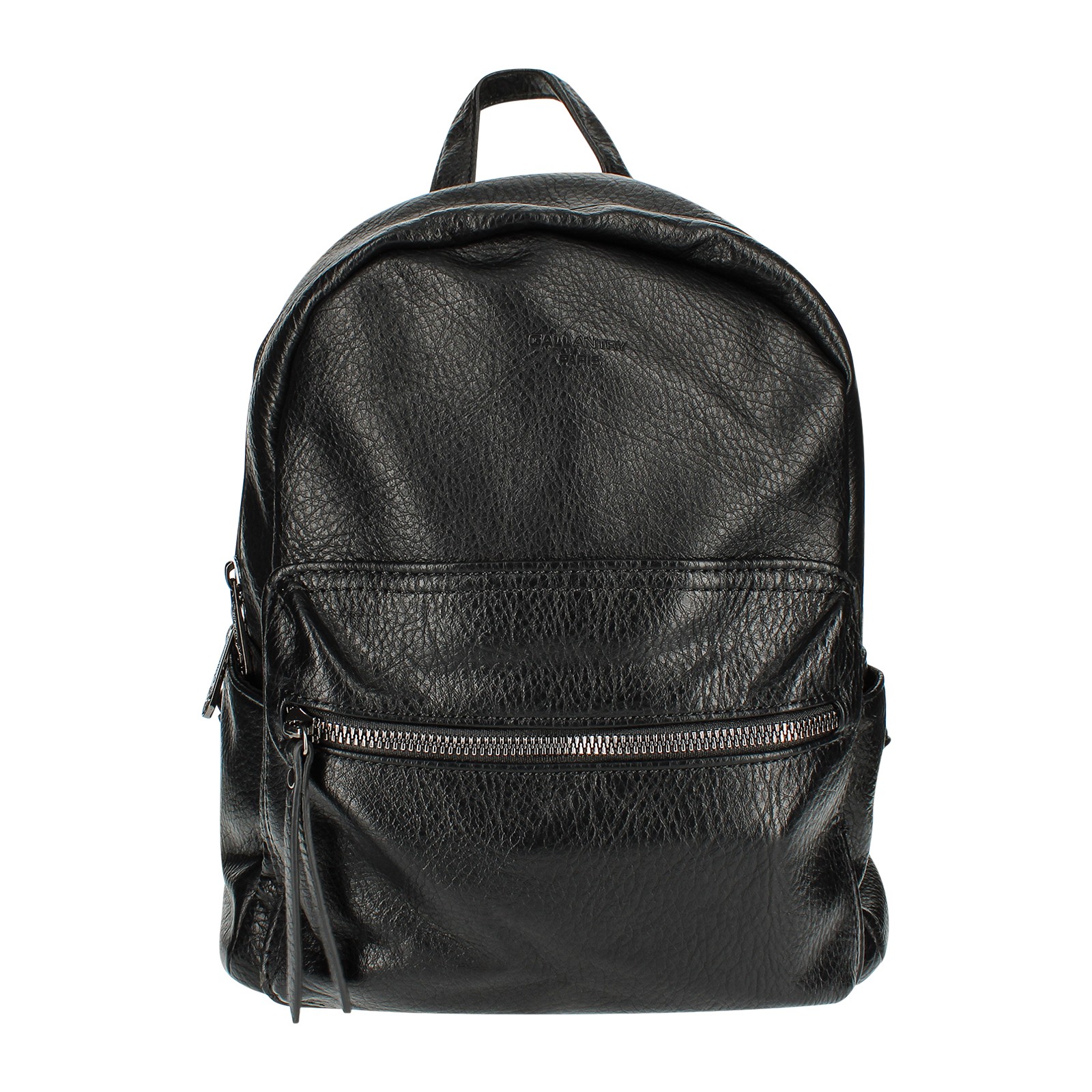 Sac à dos femme en simili cuir texturé Gallantry noir de 12L