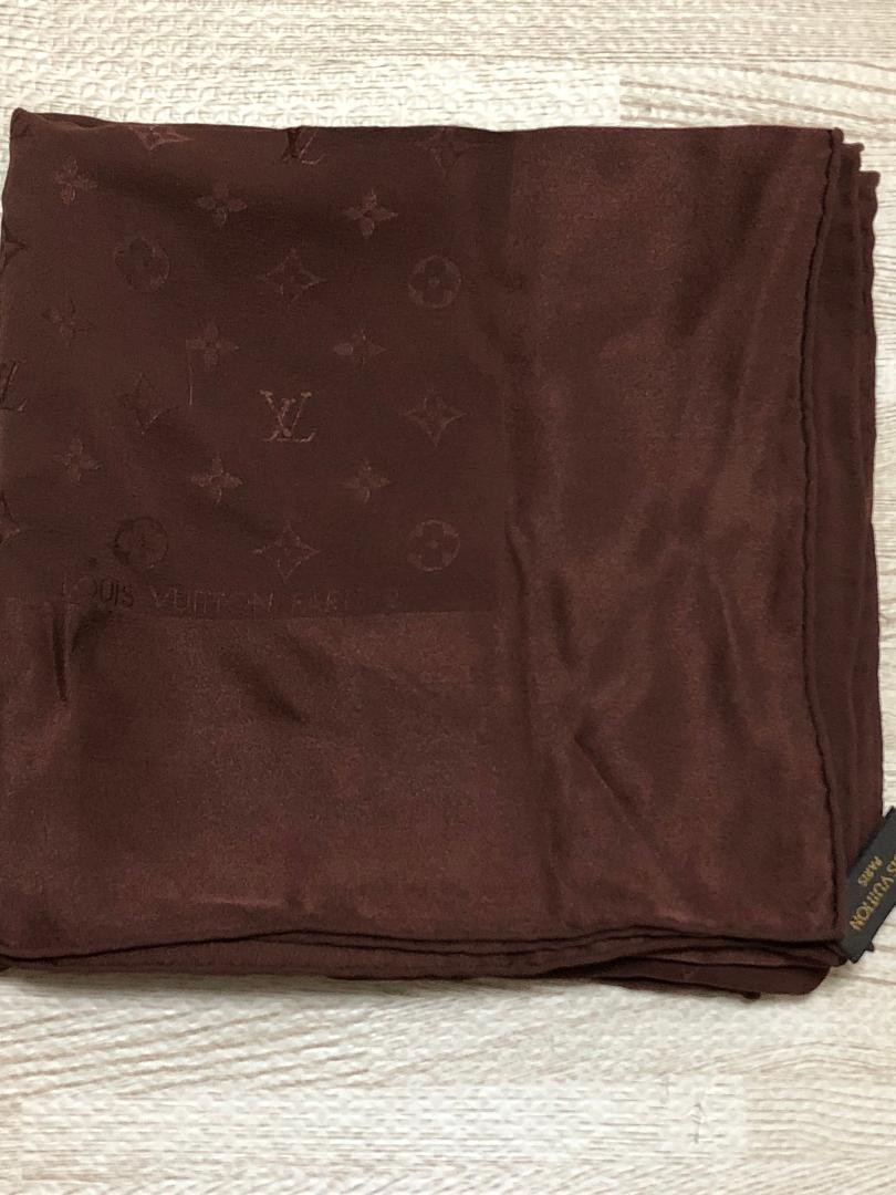 Louis Vuitton Monogram Brown Scarf Luxury Fashion Accessory