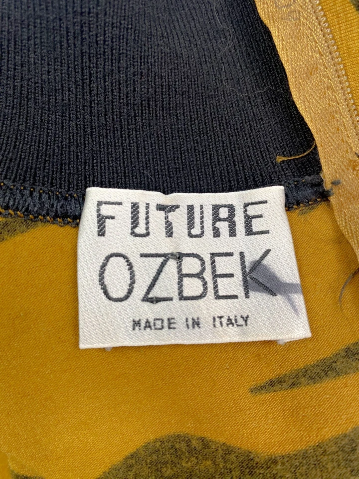 Rifat Ozbek Fall 1991 Tiger Stripe Orange & Black Catsuit Vintage Archive - Image 4 of 4