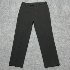 Uniqlo HEATTECH Pants Mens 32x29 Black Thermal Dress Straight Leg Business Wear