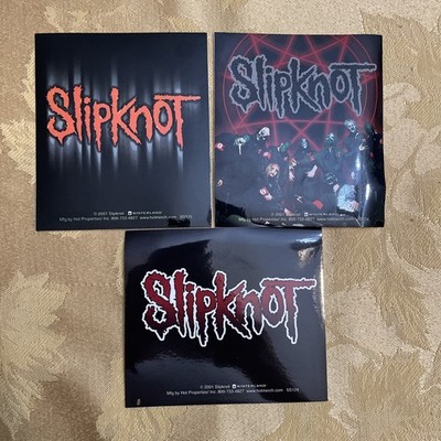 Lot Of 3 SLIPKNOT Decal Sticker Laptop,Lockers,Bumper,Etc  Glossy Vinyl 4 X 3.5