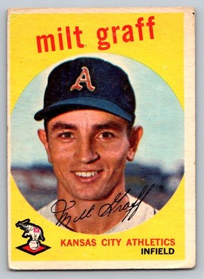 Milt Graff 1959 Topps #182 Kansas City Athletics #182 , Poor