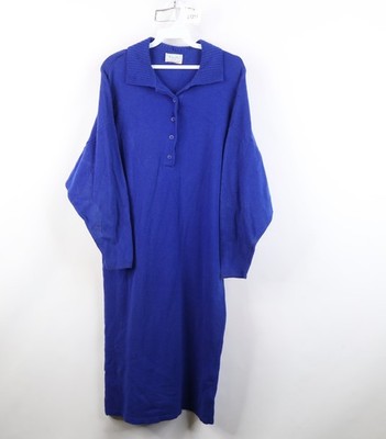 Vintage 90s United Color of Benetton Womens 48 Lambswool Collared Sweater Dress