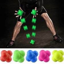 Reaction Ball Hexagon Agility Reflex Training Speed Sports Fitness Kids Adults