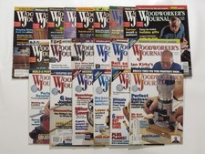 Woodworker's Journal Magazine, August 1998 - December 2000, 21 Issues