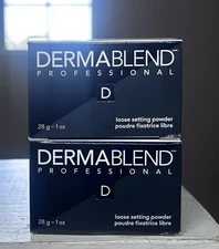Dermablend Professional Loose Setting Powder Warm Saffron 1 Oz/28g- Lot Of 2