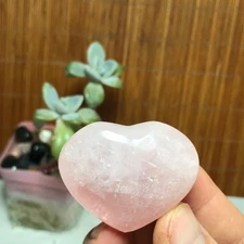 Wholesale Polished Pink crystal Heart Specimen Healing 45-39-19mm A2840