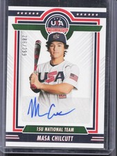 2022 Panini Stars & Stripes USA Baseball Masa Chilcutt Prospect Auto #/399