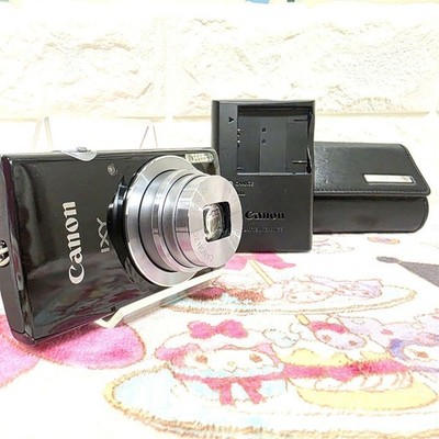 Canon IXY 120 Black Compact Digital Camera 8x Zoom Tested Excellent Condition