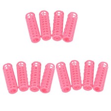 12 Pcs Plastic DIY Hair Styling Roller Curlers Clips N2F75514