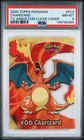 2000 TOPPS POKEMON TV ANIMATION CLEAR CARDS #PC3 CHARIZARD PSA 8