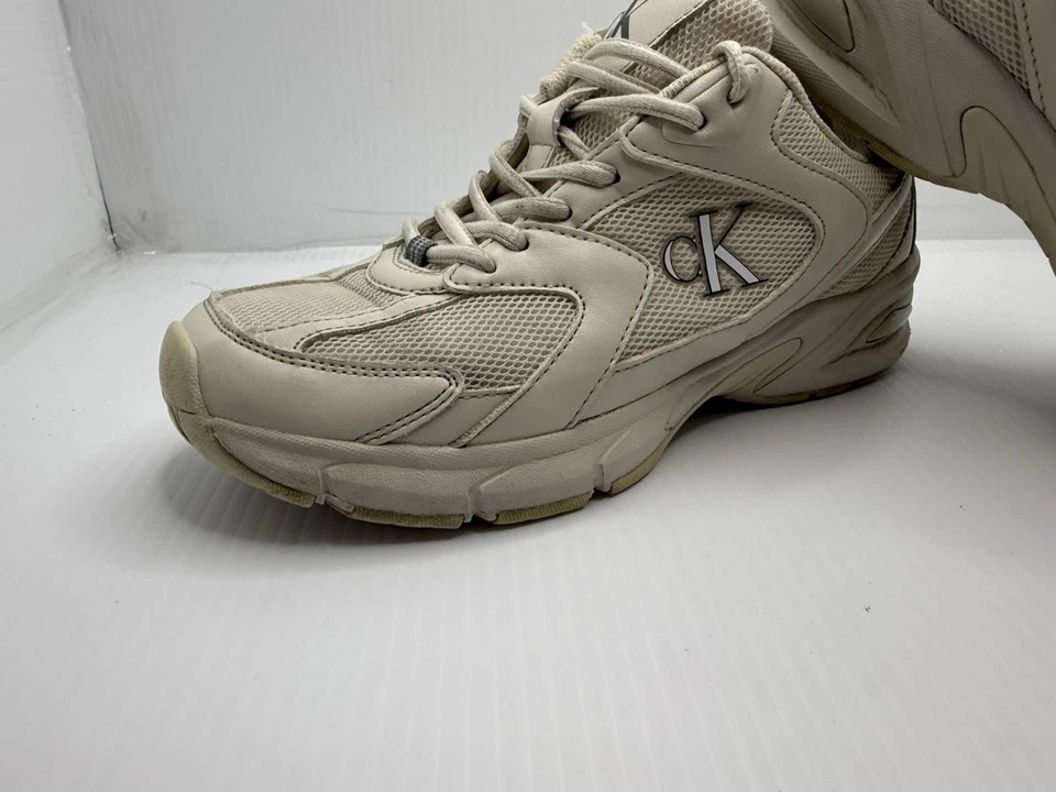 Calvin Klein Jeans Retro Tenis Gamuza y Malla Entrenadores Talla 8 Foto 3 de 4