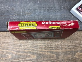 Nintendo Game & Watch Pocketsize MARIO'S CEMENT FACTORY ML-102 With Box