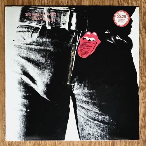 THE ROLLING STONES Sticky Fingers FACTORY SEALED 1974 PRESSING with HYPE STICKER