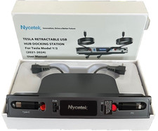 Nycetek Tesla Retractable USB Hub Docking Station for Tesla Model Y/3 2021-24
