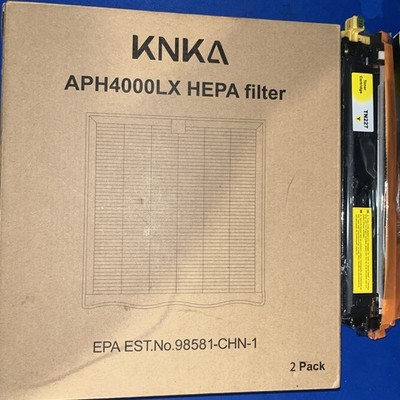 Air Purifier Replacement Filter for APH4000XL, 2-Pack HEPA & Activated Carbon 