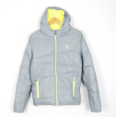 SPYDER Herren Jacke Größe 48 S Grau Kapuze durchgehender Reißverschluss Taschen