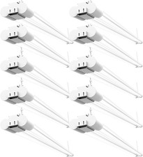 10 Pack LED Shop Lights for Workshop 4FT, Linkable Garage Lighting, 4500 LM