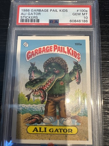 1986 Topps Garbage Pail Kids Series 3 OS3 ALI GATOR 100a PSA 10 GEM MINT Card