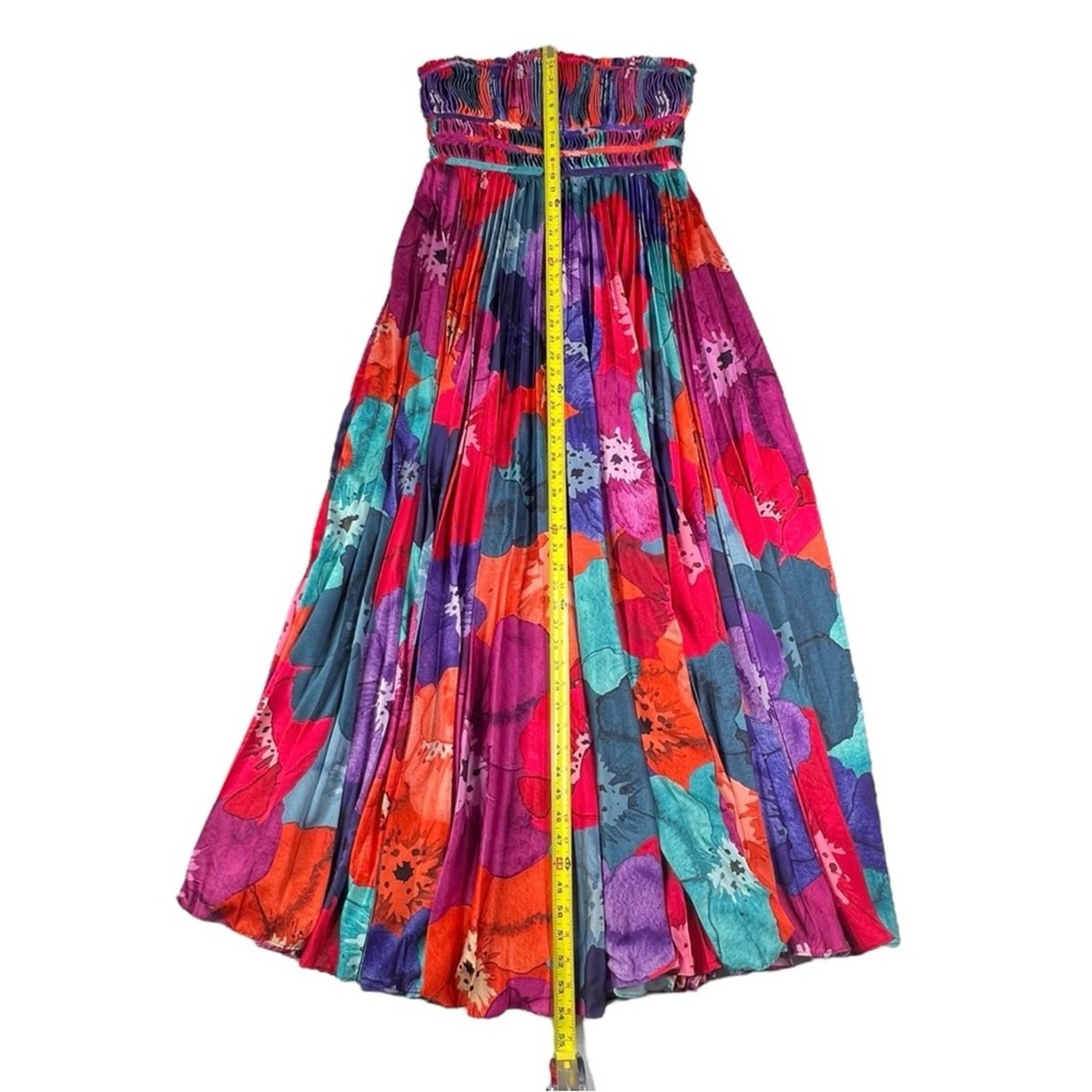 hutch sabine strapless pleated maxi dress Hutch | Dresses | Copy Hutch Womens Sabina Gown Dress Maxi Strapless Pleated Floral Blue Size 4