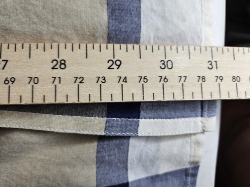 Sean John Shirt Mens Size XLarge Plaid Button Up Short Sleeve Y2K Diddy Pockets - Picture 6 of 6