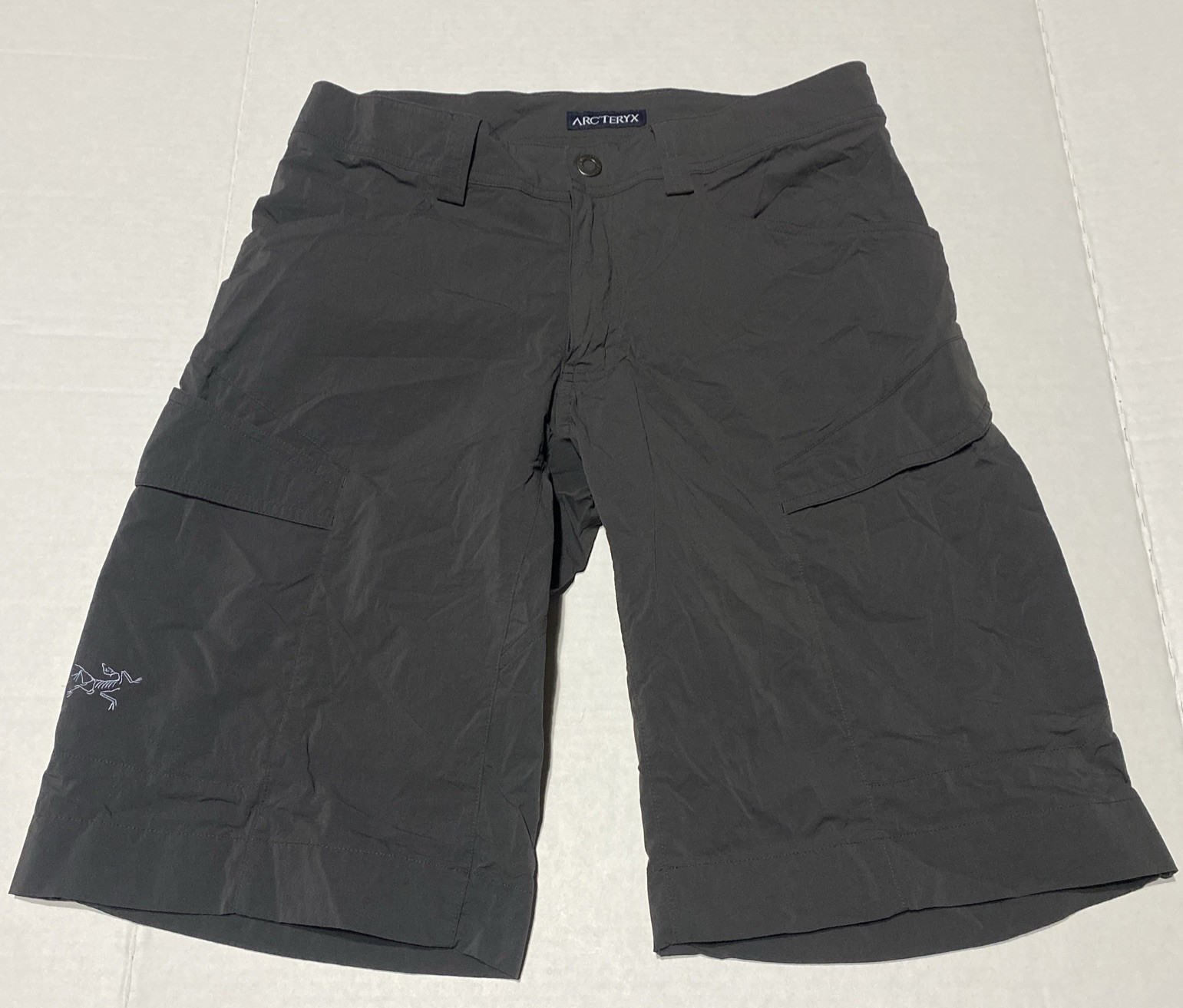Arc'teryx Rampart Men's 30 Cargo Shorts Stretch Quick-Dry Grey 7-Pocket Hiking Gear