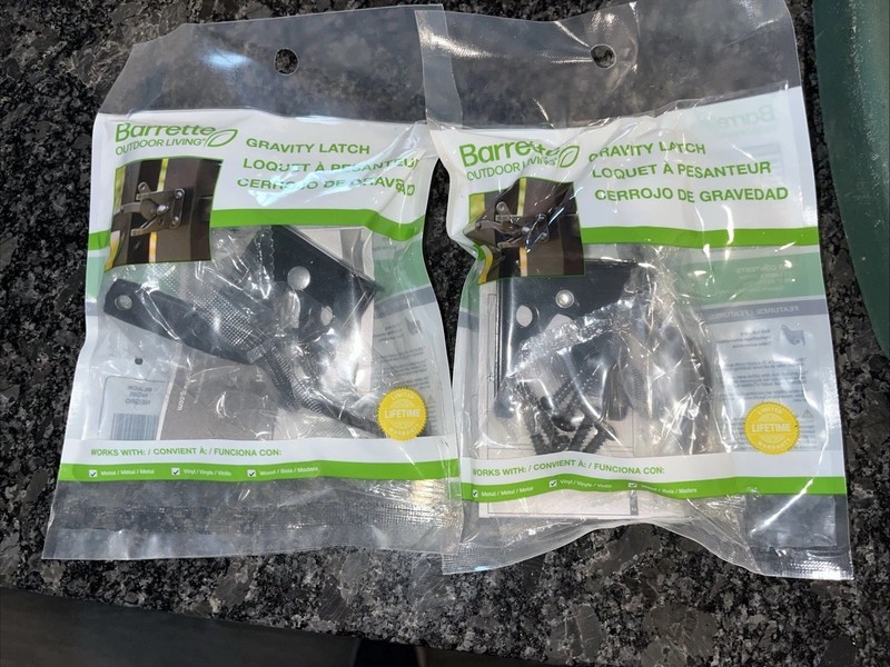 Lot Of 2 Barrette Outdoor Living Gravity Latch