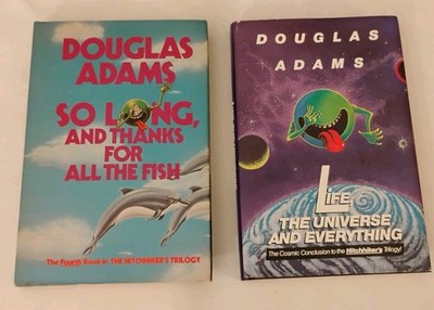 Douglas Adams book club lot- Life the universe & everything-So long & thanks HC