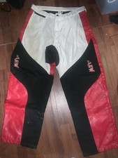 Vintage 90s LBZ BMX Motocross Pants Red Black White Made in USA Size 36x34 Y2K