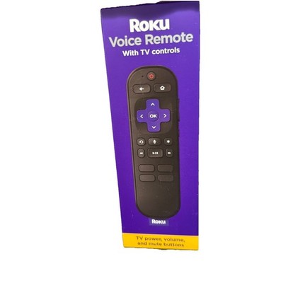 Roku Voice Remote With TV Controls Push To Talk Pre-Set Channel Shortcuts