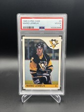 1985-86 O-Pee-Chee OPC #9 Mario Lemieux Rookie Card RC PSA 4 VG-EX HOF. rookie card picture