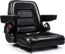 Universal Forklift Tractor Seat With Belt Armrest Micro Switch For Mower Backhoe