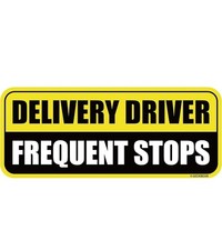 3pcs GEEKBEAR Delivery Driver Frequent Stops Car Magnet - Colorful, Reflective