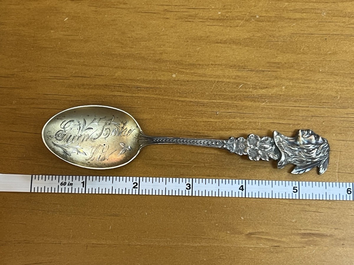 Wisconsin Native American Chief Sterling Silver Souvenir Spoon | eBay