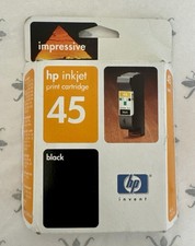 Genuine HP 45 51645a Black Ink Cartridge Deskjet Brand New Sealed April 2005