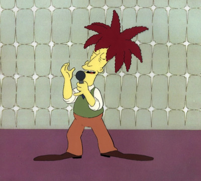Sideshow Bob full body animation cel - Simpsons cell from Season 3!