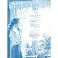 Opals Jessie Cannon Eldridge 1970s Poem Retro Kitsch Wall Art SH2