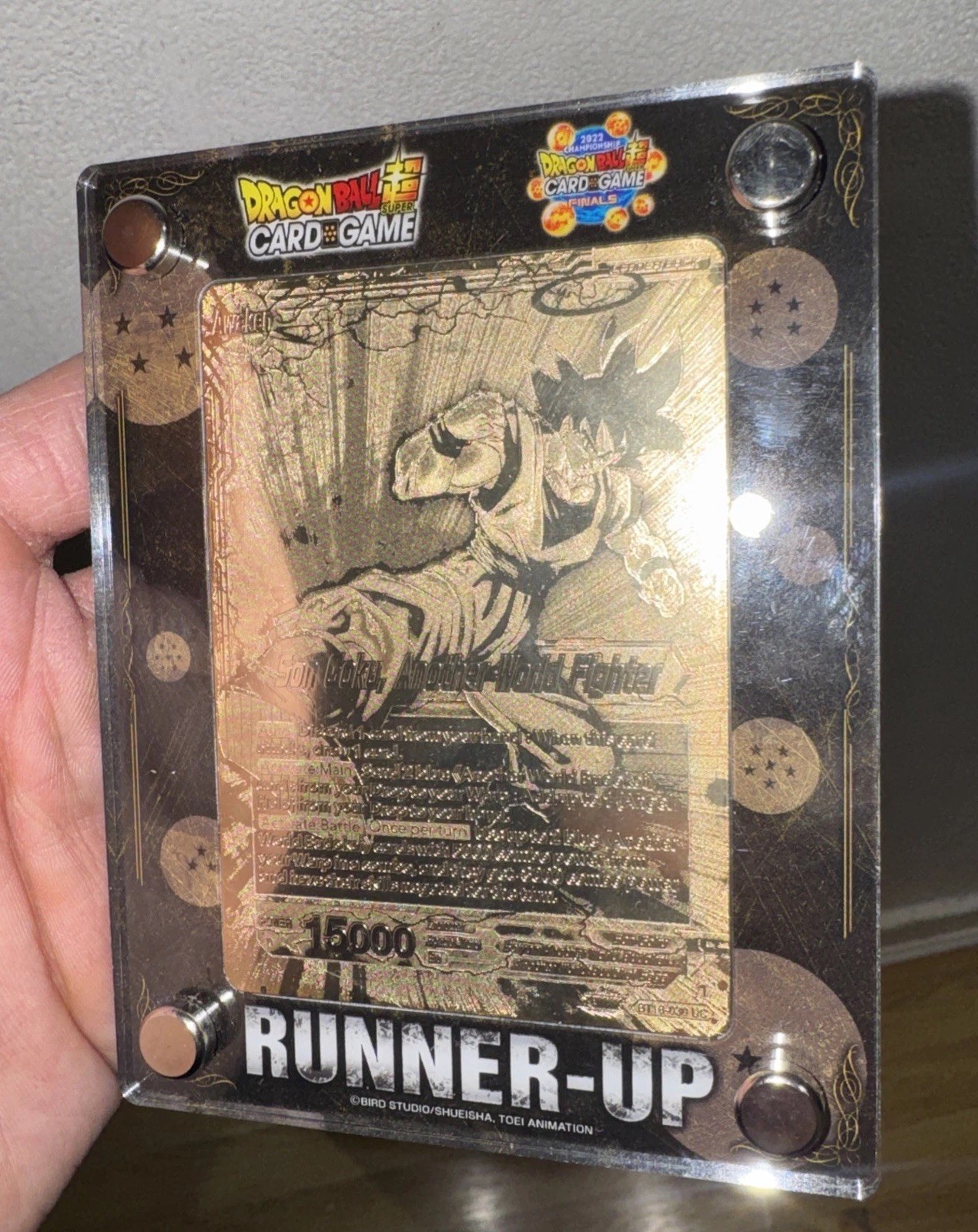 Goku Bt18-030 Final Championship Gold Metal Top Dragon Ball Psa Bgs trophy dbs