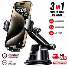 3in 1 Car Phone Holder Mount Dashboard Windshield Air Vent Universal Strong Grip
